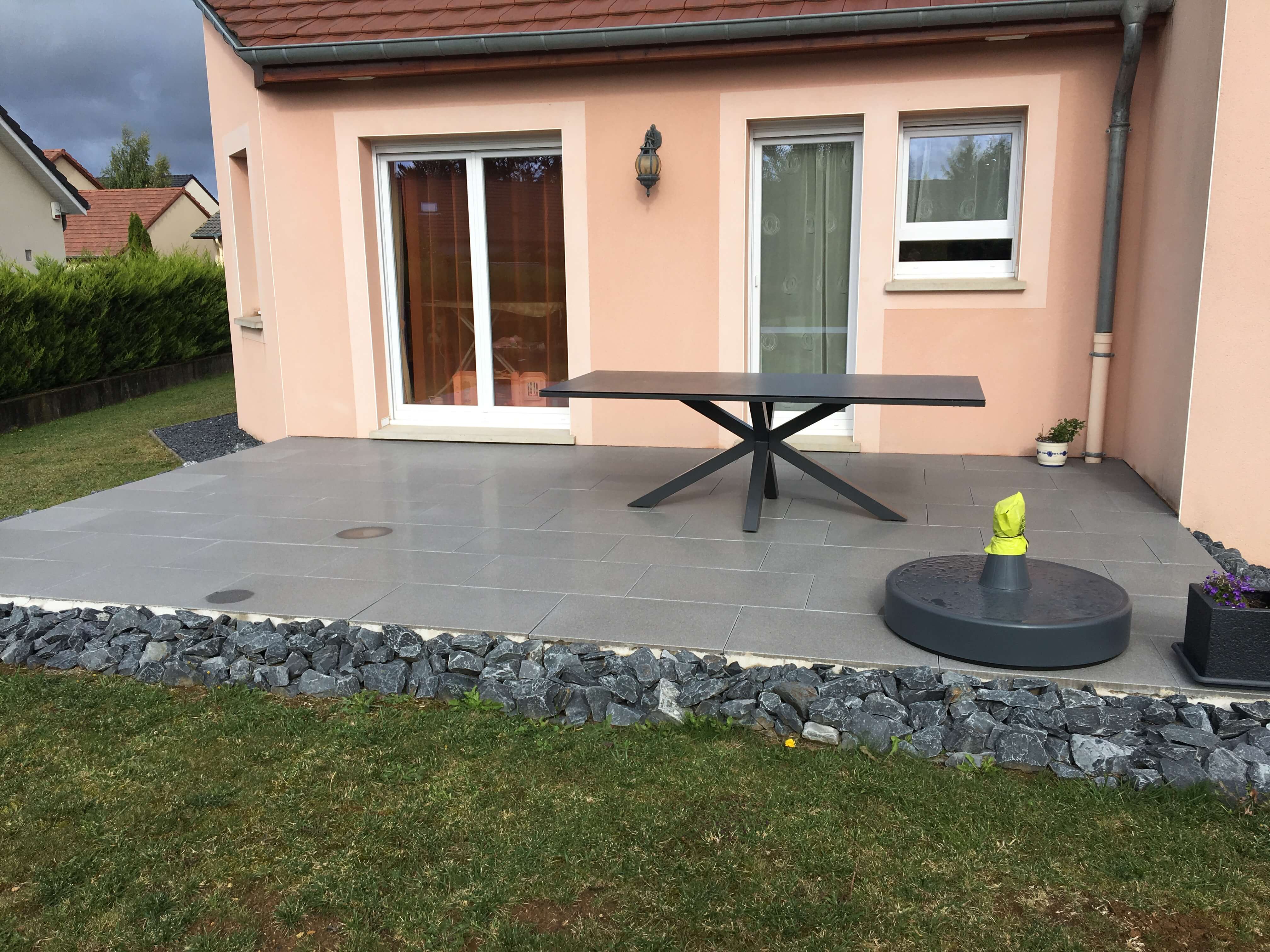 Terrasse en dalle Plantano